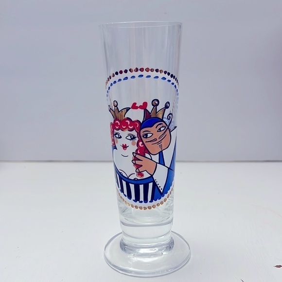 Petra Peschkes Ritzenhoff King and queen beer glass Germany Vintage - Picture 1 of 5